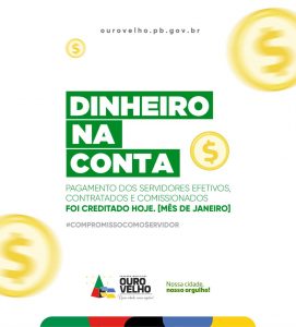 Prefeitura De Ouro Velho PB Antecipa Pagamento De Servidores Blog Do