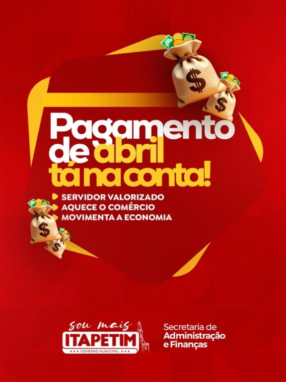 Prefeitura de Itapetim realiza pagamento do salário de abril nesta quinta-feira