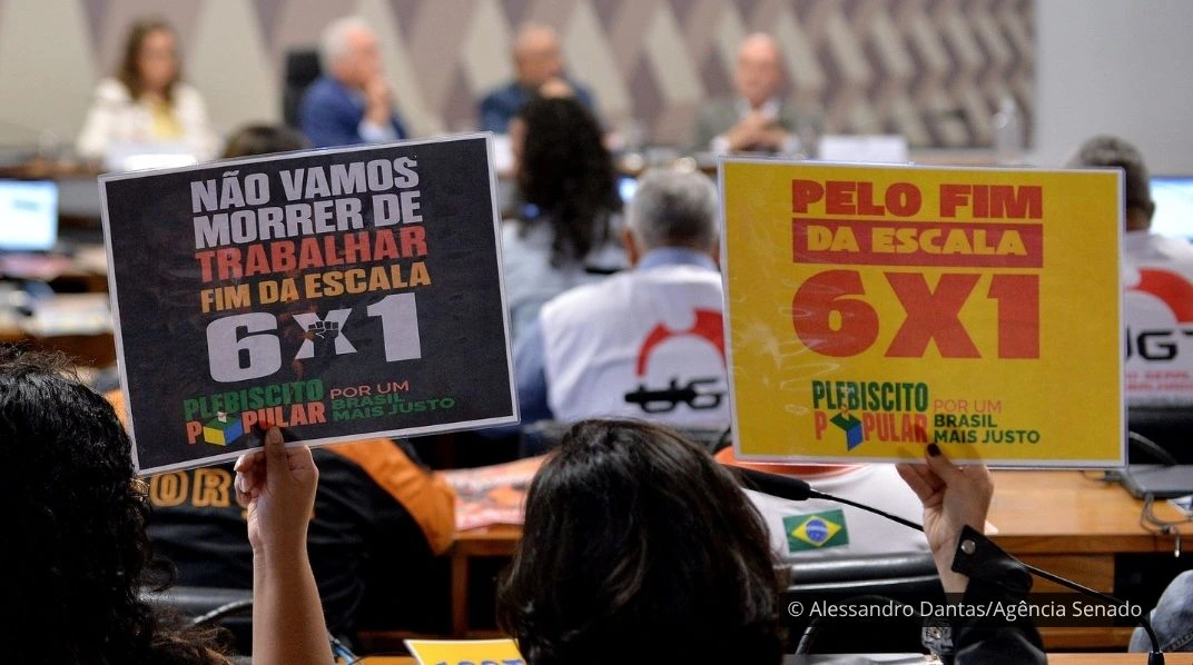 Fim da escala 6×1 vai ao Senado e não tem data para começar