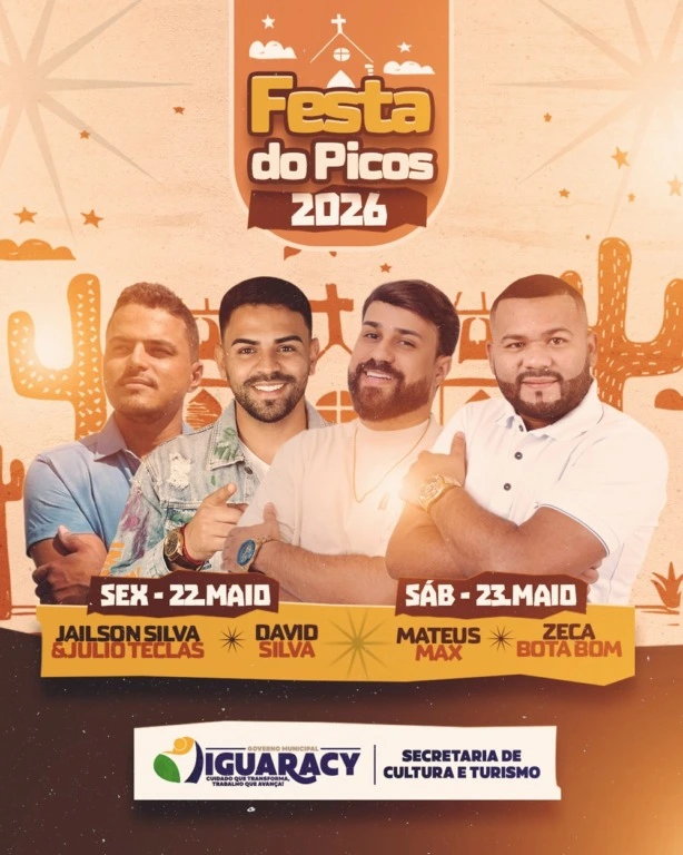 Prefeitura de Iguaracy divulga programação da Festa de Maio no Picos