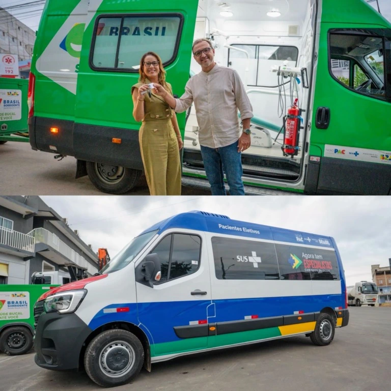 Prefeito Fredson celebra chegada de van do Agora Tem Especialistas e Odontomóvel do Brasil Sorridente para São José do Egito