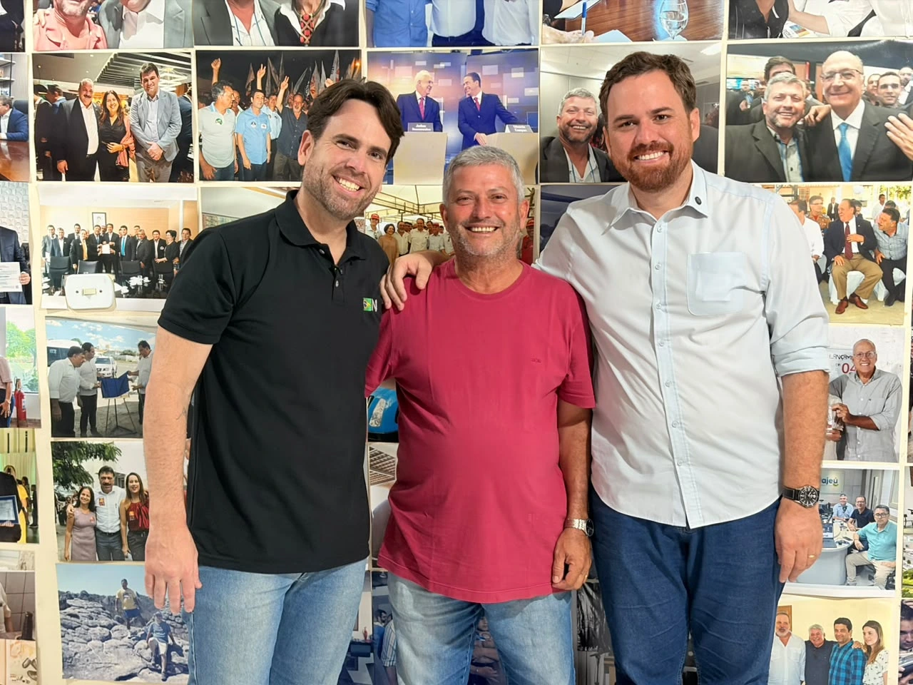 Presidente do Novo Técio Teles e vereador do Recife, Eduardo Moura visitam sede do blog