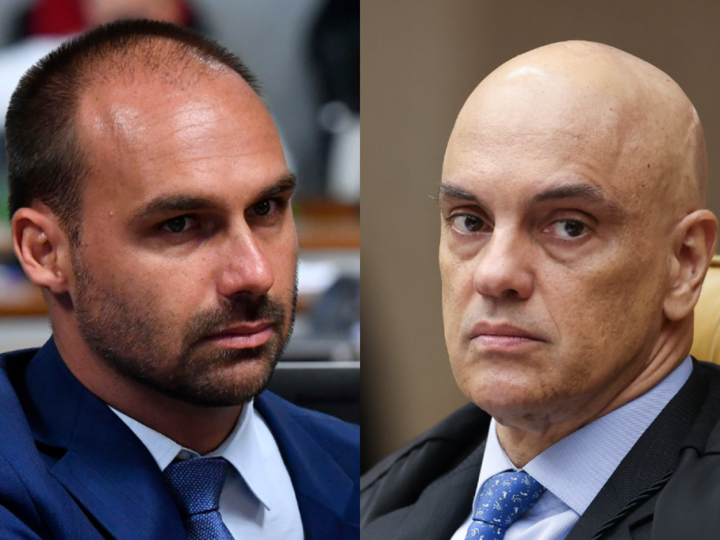 Moraes rejeita pedido de adiamento e mantém julgamento de Eduardo Bolsonaro