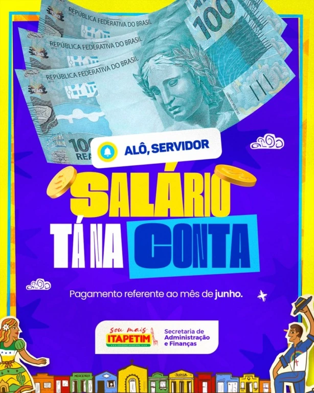 Prefeitura de Itapetim realiza pagamento de servidores referente ao mês de junho