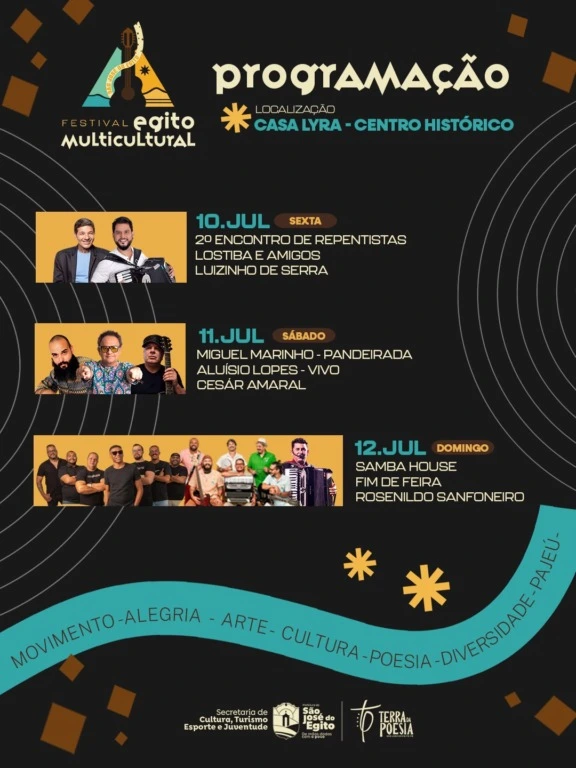 São José do Egito lança Festival Egito Multicultural e fortalece título de Terra da Poesia
