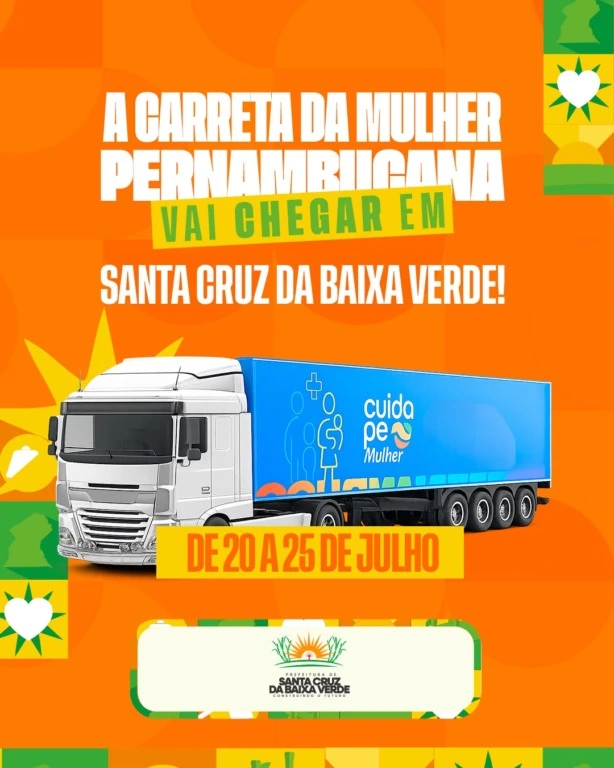 Carreta da Mulher está em Santa Cruz ofertando serviços de ginecologia, mastologia, mamografia e ultrassom