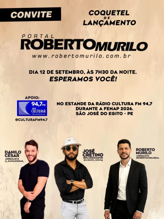 Lançamento do Portal Roberto Murilo será realizado durante a FENAP 2026 em São José do Egito