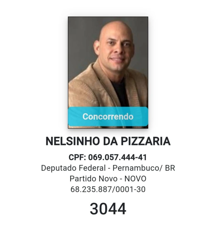 Nelsinho da Pizzaria consolida candidatura a deputado federal pelo Novo