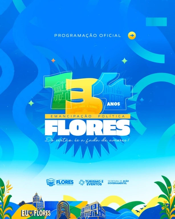 Flores abre programação pelos 134 anos com desfiles, inaugurações e eventos durante setembro