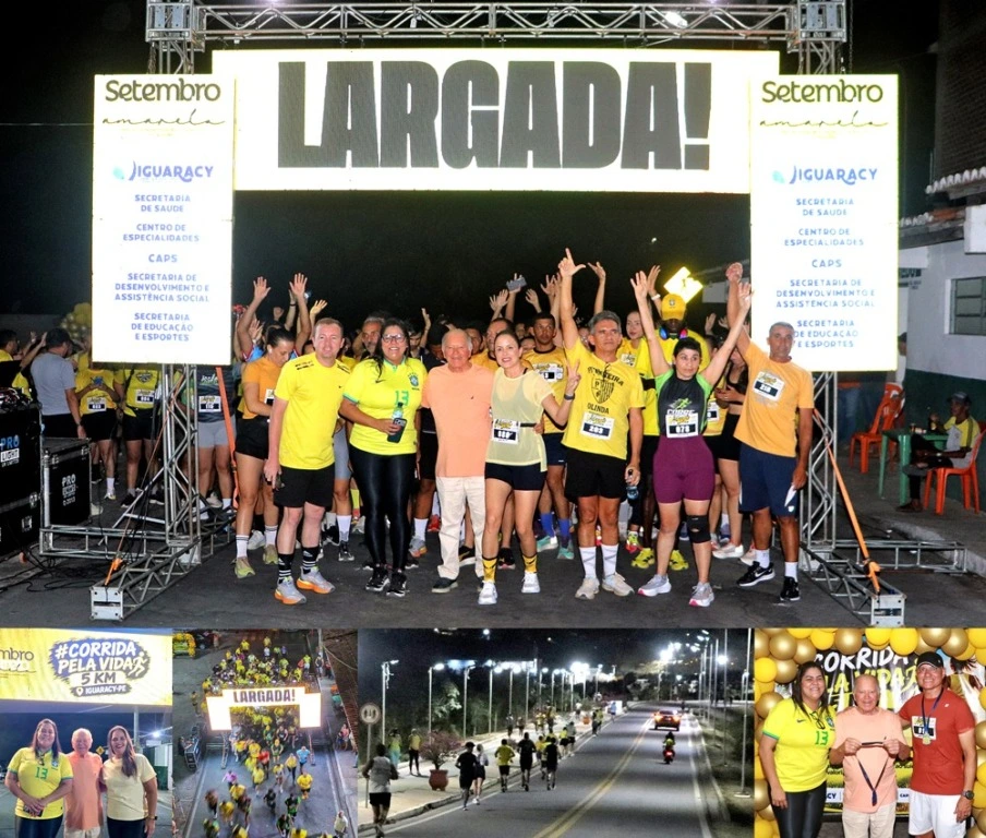 Corrida pela Vida mobiliza Iguaracy em ação especial do Setembro Amarelo